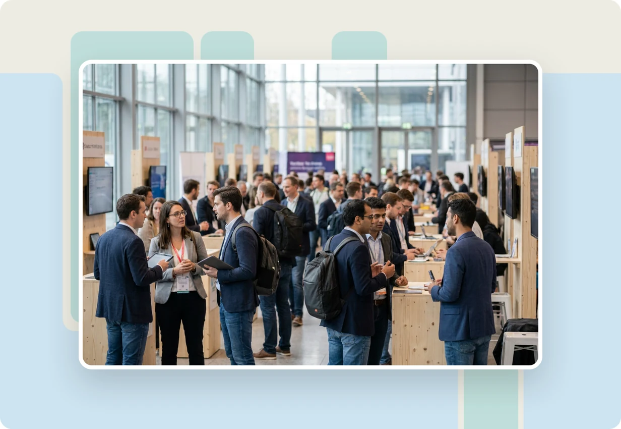 alugha at Collision Conf 2015: the alugha team running a startup booth and live demos in Las Vegas