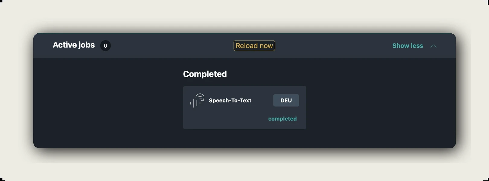 Transcript view in the alugha dubbr with timestamps and colour-coded speakers, for a TikTok transcript