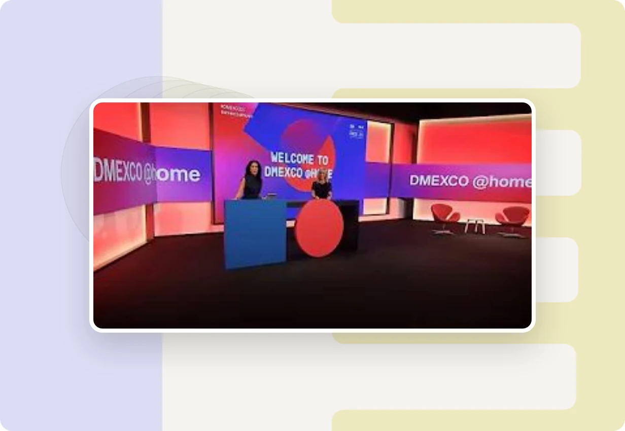 alugha at DMEXCO 2022: DMEXCO digital marketing and tech event in Cologne, multilingual and accessible video