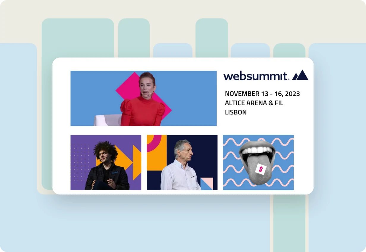 alugha at Web Summit 2023: technology conference in Lisbon, multilingual and accessible video