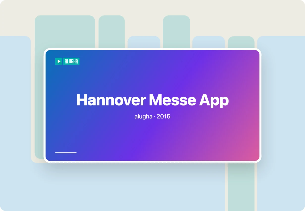 alugha hannover messe app: the official HANNOVER MESSE multilingual mobile fair guide