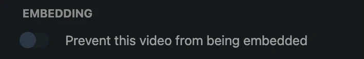 The switch that stops our player from being embedded on any website