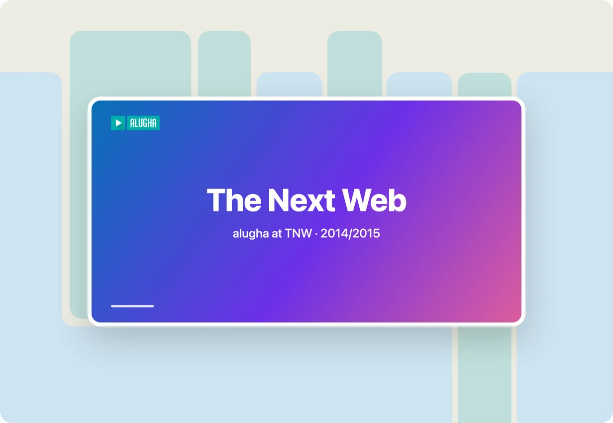 alugha at The Next Web: the TNW Conference in New York, multilingual video startup booth