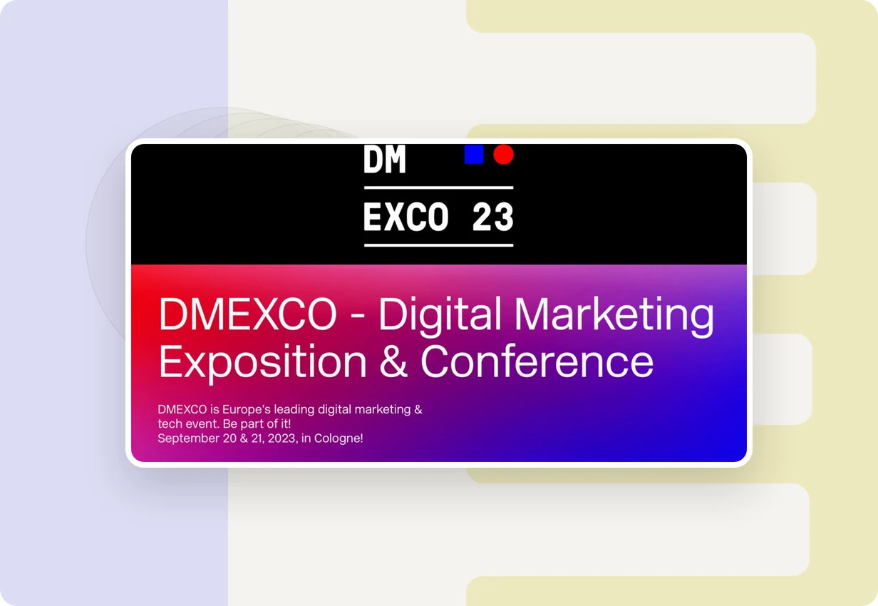 alugha at DMEXCO 2023: DMEXCO digital marketing and tech event in Cologne, multilingual and accessible video