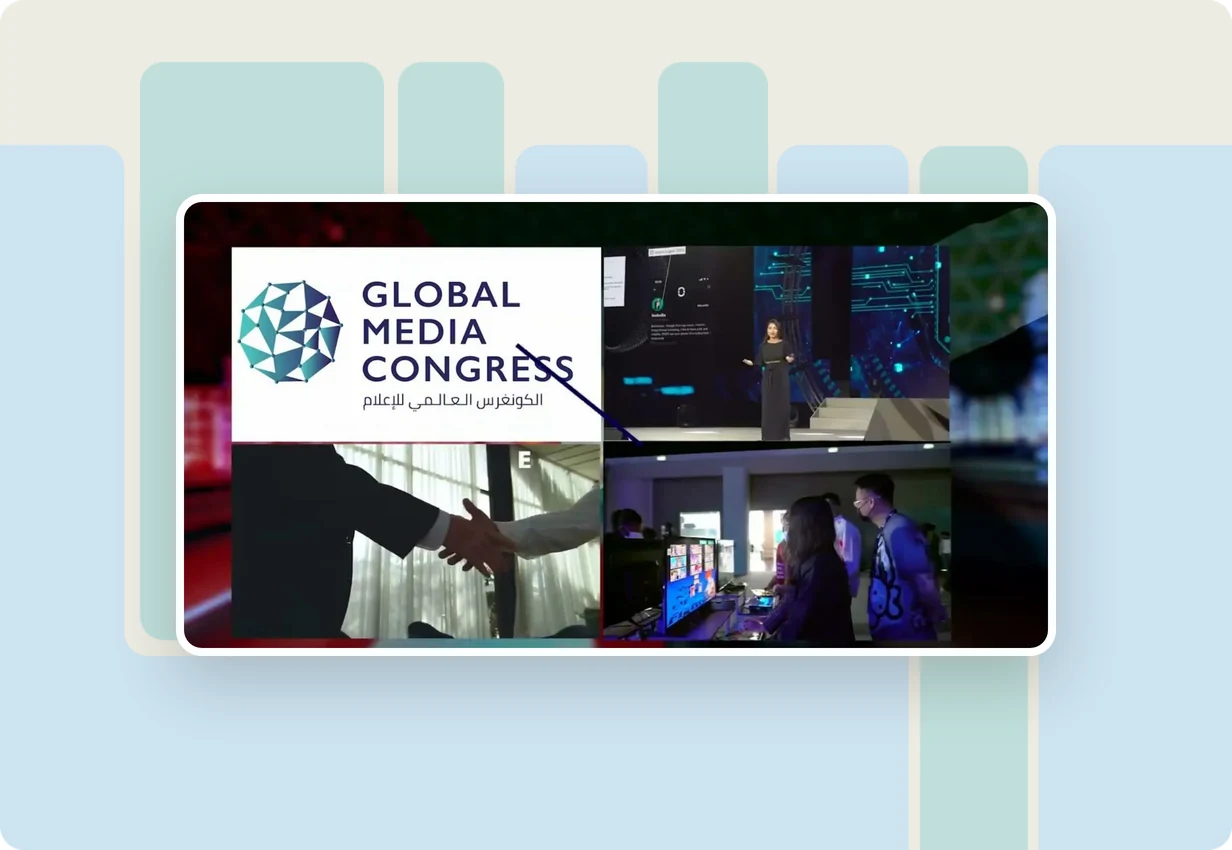 alugha at Global Media Congress 2022: media industry congress in Abu Dhabi, multilingual and accessible video