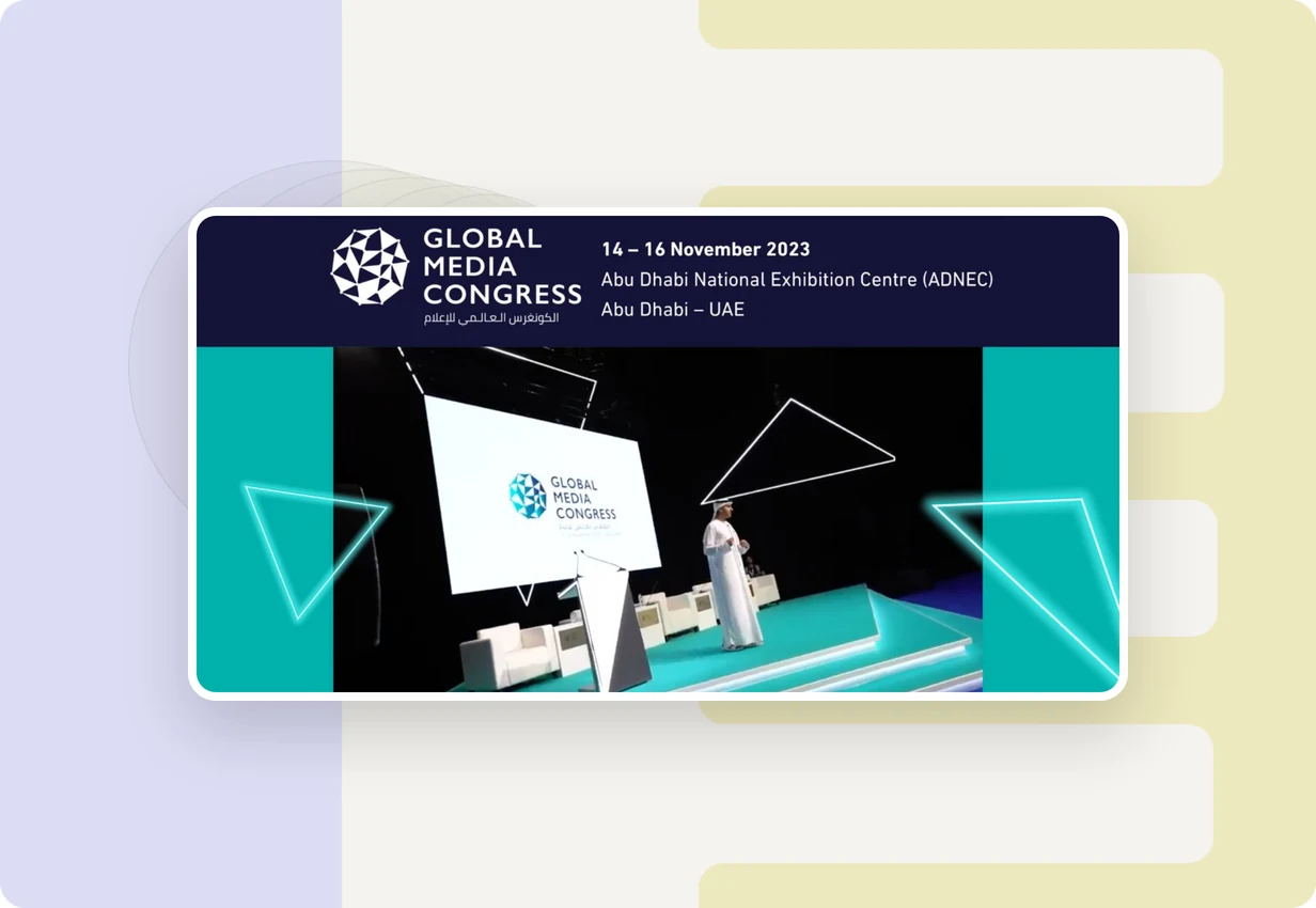 alugha at Global Media Congress 2023: Global Media Congress in Abu Dhabi, multilingual and accessible video for media