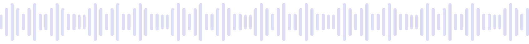 A graphic icon of a light purple audio waveform, symbolizing audio recording, voice-over, and dubbing services.