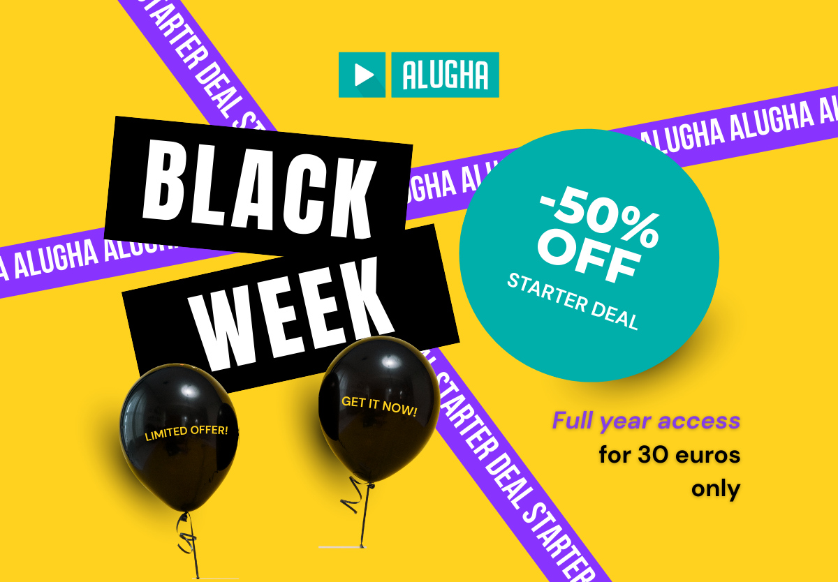 Black Friday and Cyber Monday deals @ alugha