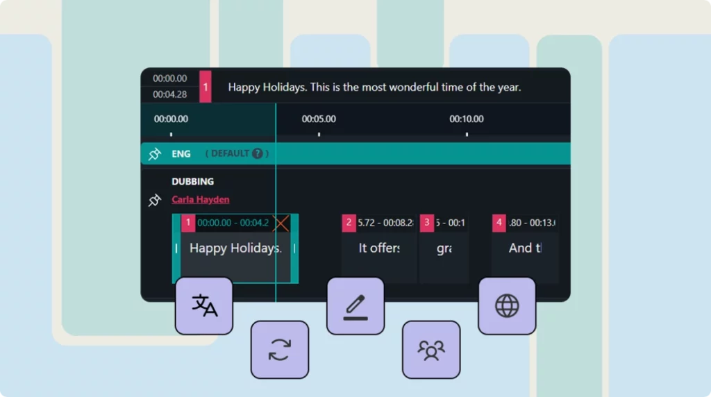 Human-in-the-loop voice cloning workflow - linguist review with alugha dubbr
